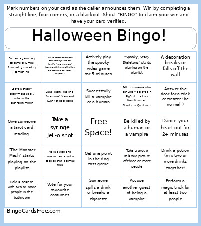 Halloween ! Bingo Card