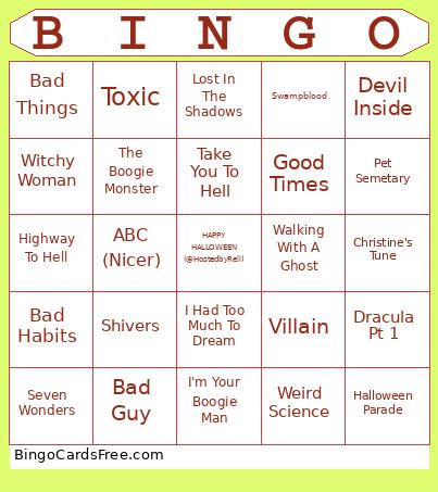 HALLOWEEN Bingo Card 2