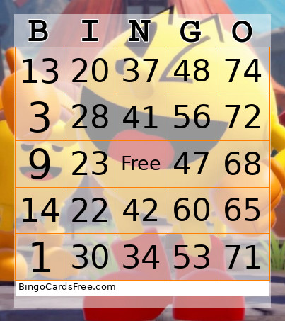 Halloween Bingo Card 2