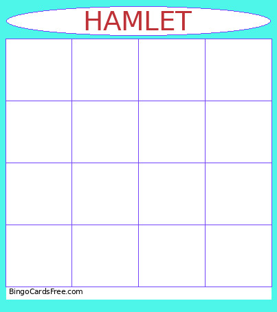 HAMLET Bingo Card