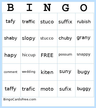 Happy Rule Bingo
