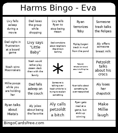 Harms Bingo - Eva
