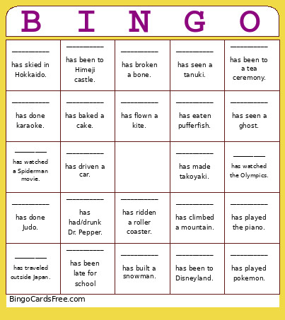 Has Xxx Bingo Card
