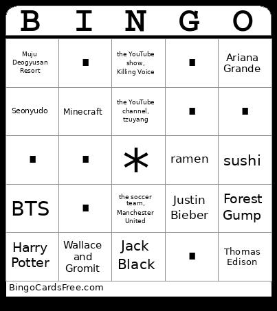 Have you (ever) heard of...? Bingo Cards Free Pdf Printable Game, Title: BINGO