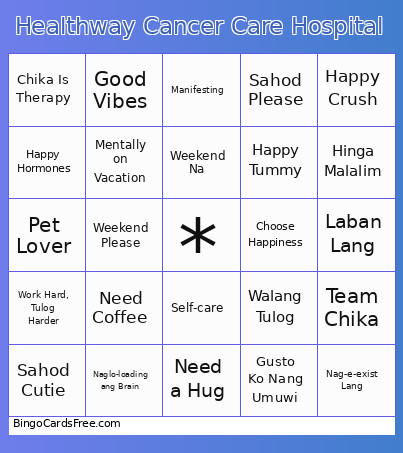 Healthway Cancer Care Hospital Bingo Card