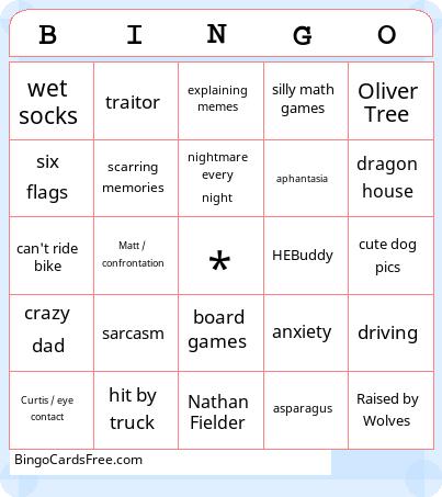 HEBuddy Bingo Cards Free Pdf Printable Game, Title: BINGO