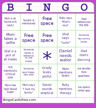 HehehehHehe Bingo Card