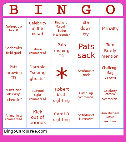 Hello Bingo Card