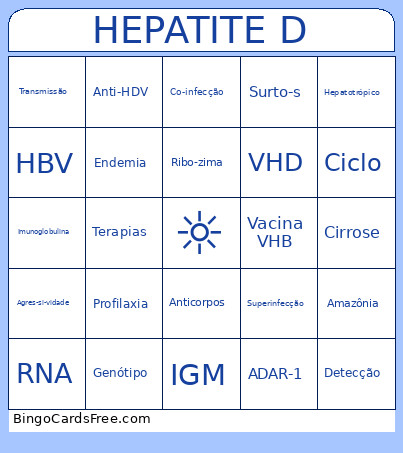 HEPATITE D Bingo Card
