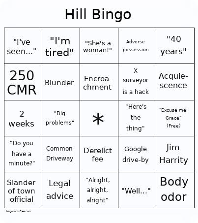 Hill Bingo