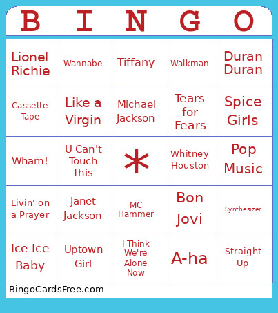 Hit Bingo Card