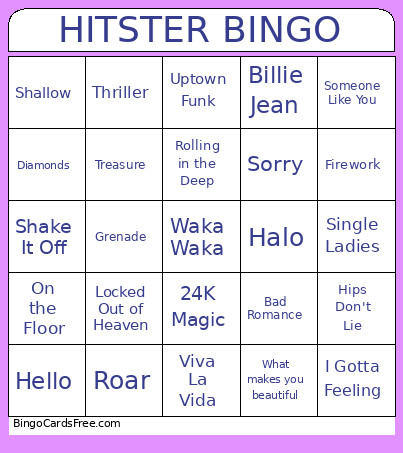HITSTER Bingo Card