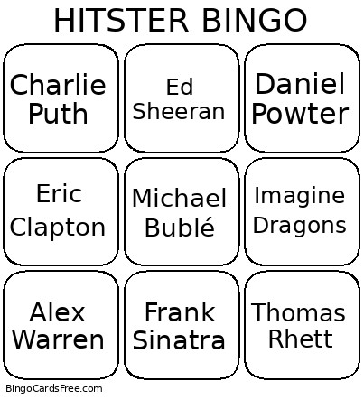 HITSTER Bingo Card