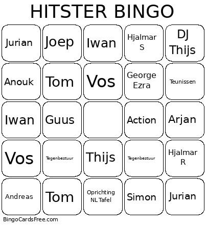 HITSTER Bingo Card