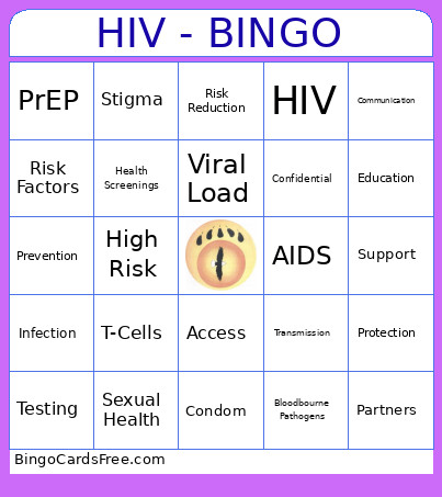 HIV - Bingo Card
