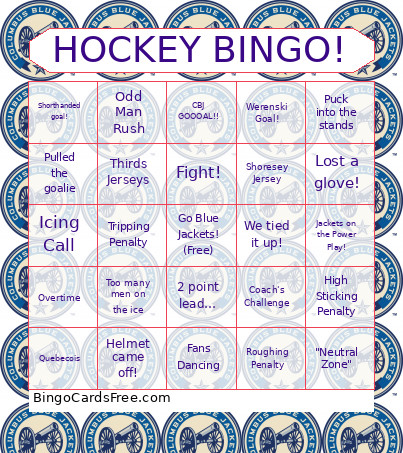 HOCKEY ! Bingo Card