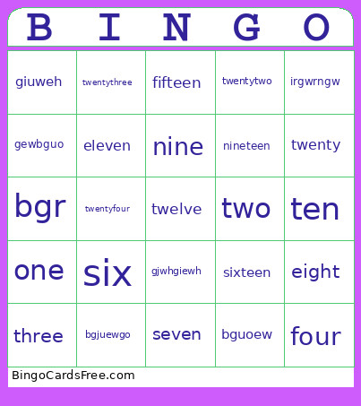 Holatjes Bingo Card