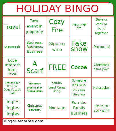 HOLIDAY 10 Bingo Card