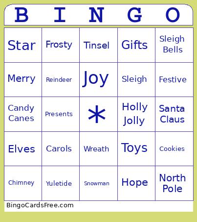 Holiday Bingo