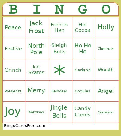Holiday Bingo