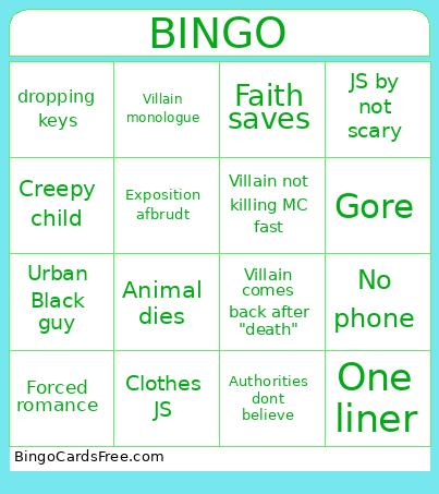 Horror Bingo