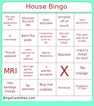 House Bingo