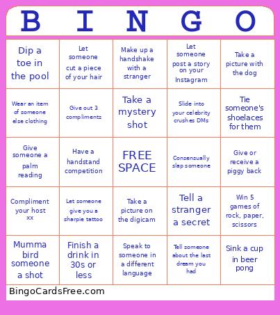 House Party Bingo
