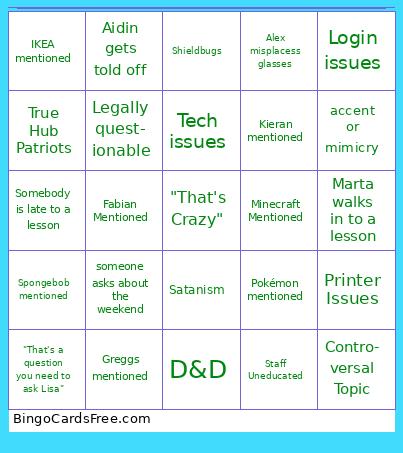 Hub Bingo