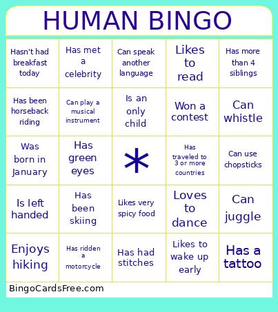 Human Bingo
