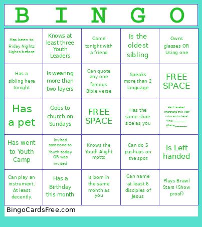 Human Bingo 🎯