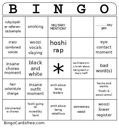 HXW Bingo Cards Free Pdf Printable Game, Title: BINGO