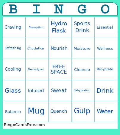 Hydration Bingo!