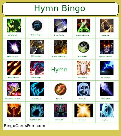 Hymn Bingo