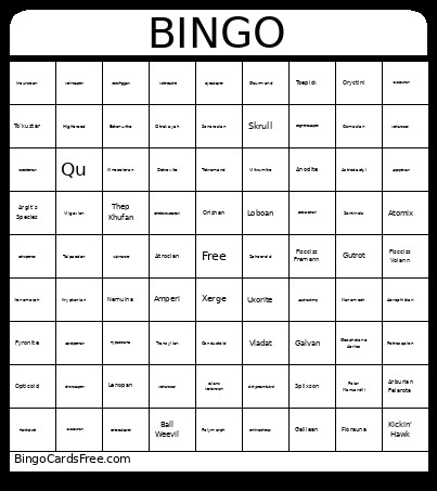 I Had To Cover All My Bases Bingo Card