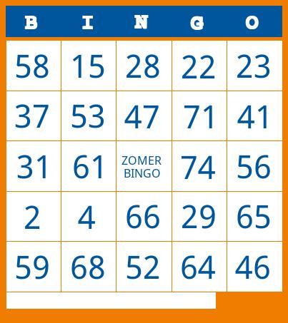 i4talent zomer bingo Cards Free Pdf Printable Game, Title: BINGO