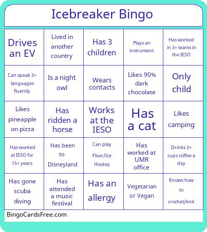 Icebreaker Bingo Cards Free Pdf Printable Game, Title: Icebreaker Bingo