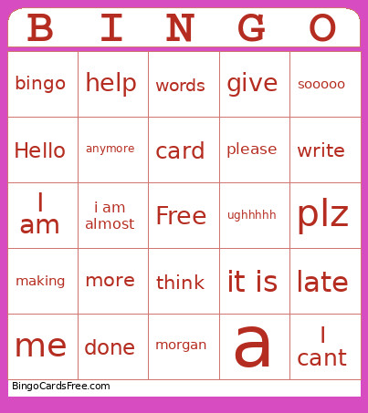 IDk Balls Bingo Card