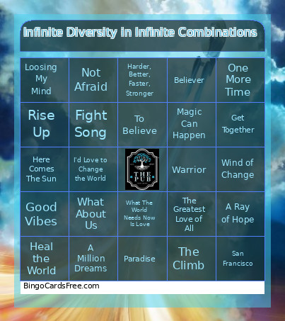 Infinite Diversity In Infinite Combinations Bingo Card