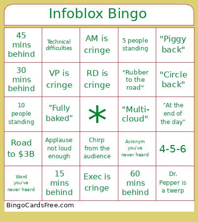 Max Test Bingo Cards Free Pdf Printable Game, Title: Infoblox Bingo