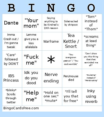 Inky Bingo Card