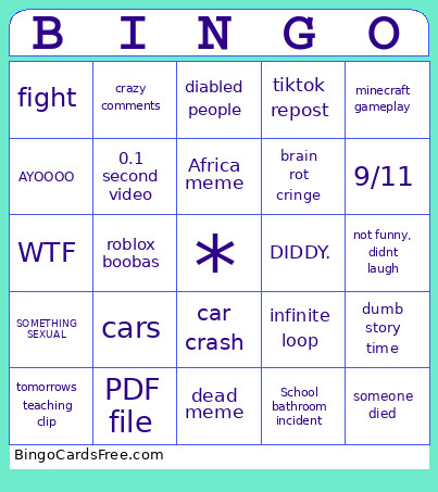 Instagram Reels Bingo Card