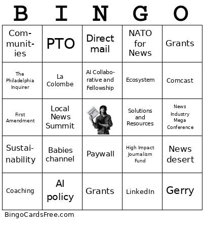 Institute bingo  Cards Free Pdf Printable Game, Title: BINGO