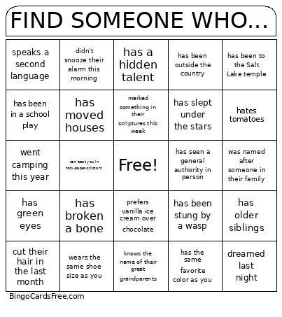 Institute July 2026 Bingo Card