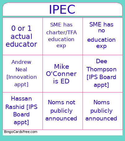 IPECips Bingo Card