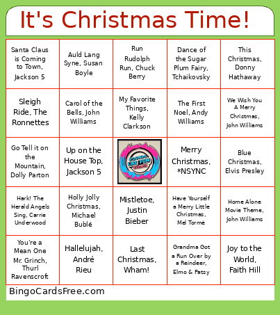 It's Christmas Time! Bingo Card