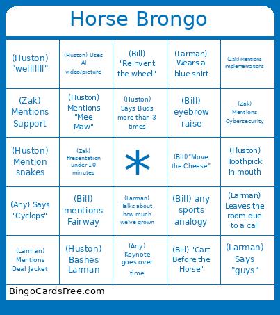ITWeek Bingo