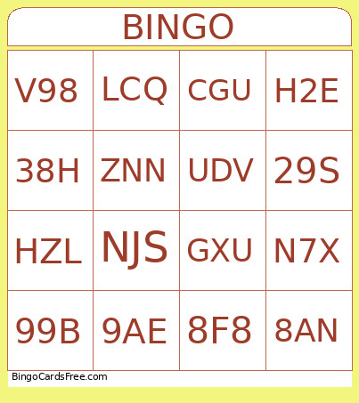 IXL Bingo Card