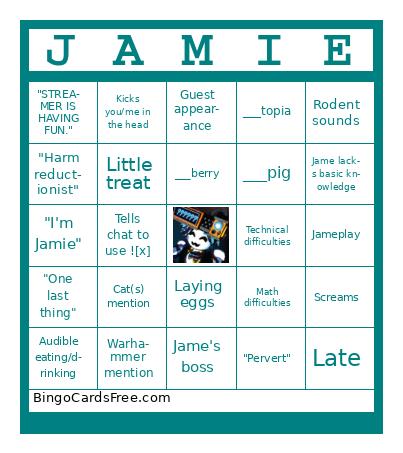 Jame7t Stream Bingo