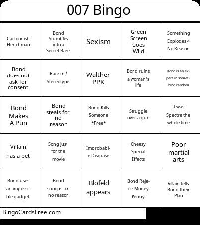 James Bond Bingo