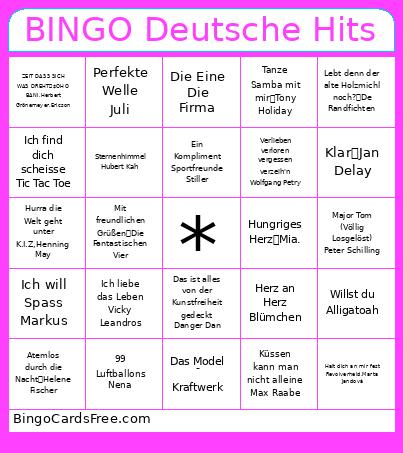 Jannis Geburtstgsbingo
